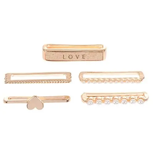 Produktbild: VILLCASE 5 stücke Uhr Band Dekorative Ringschleifen Armband Charms Watch Strap Zubehör (Zinklegierung)