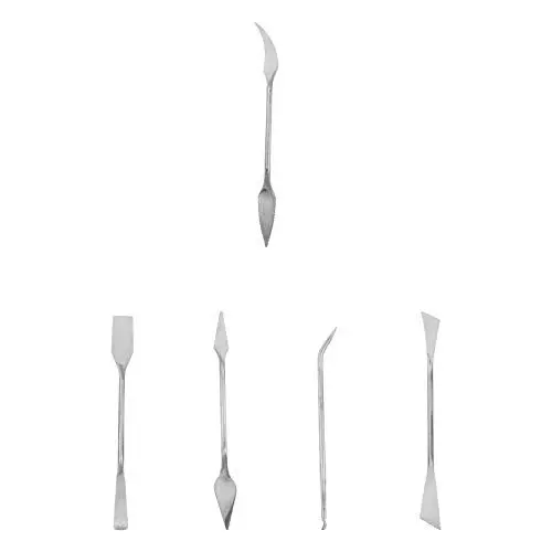 Produktbild: VILLCASE 5st Tonmesser Modellierset Werkzeuge Aus Silbernem Ton Töpferwerkzeugsatz Töpferscheibe Lufttrockener Ton Modelliermasse - Töpferwerkzeuge Silver Rostfreier Stahl