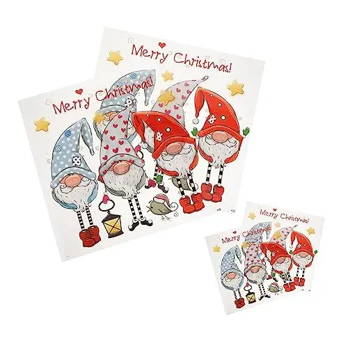 Produktbild: VILLCASE 2 Sets Gnome-kleidungspatches Dekorationen Weihnachts-gnome-aufkleber-patches Für T-shirts Und Hoodies 4 Stück * 2