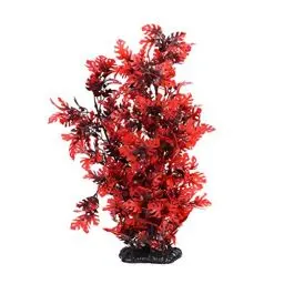 Produktbild: VILLCASE Aquarium-Dekoration, lebensechte Ornamente, Fischpflanzen für Aquarien, botanische Dekoration, Aquarium-Ornamente, rote Dekorationen, Aquariumpflanzen, hoch, Lotus, Klettertier