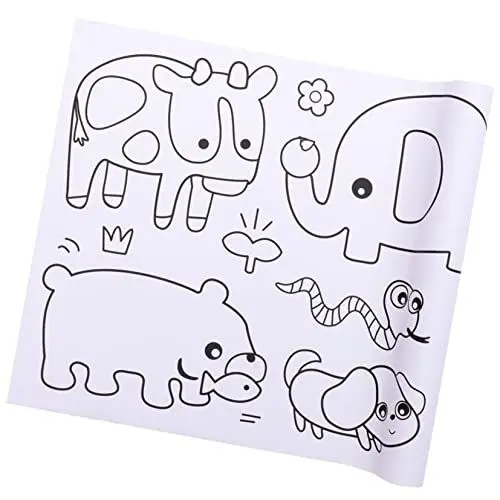 Produktbild: VILLCASE DIY Rollen Graffiti-schriftrolle Für Kinder Zeichenbedarf Für Kinder Malen Für Kleinkinder Malutensilien Kinder Zeichnen Kinder Malen Papier Malen Baby Färbung