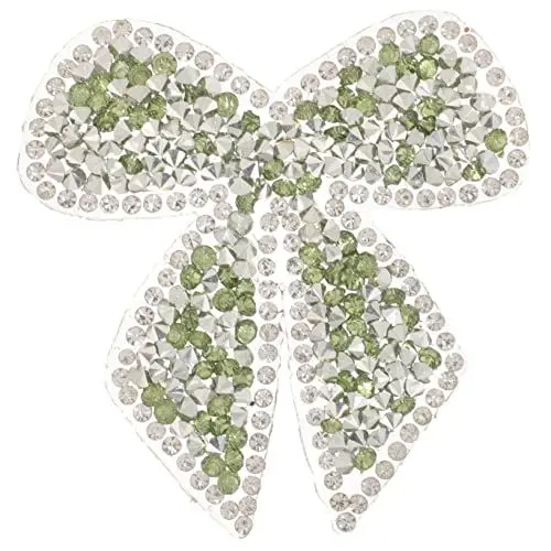 Produktbild: VILLCASE Heißkleber-bodenstoffaufkleber Strass-schuhaufnäher Strassschleife Gürtelapplikation Mit Strasssteinen Strass-schuhe Patches Strass-patches Braut Perlen Abzeichen Heißschmelzkleber