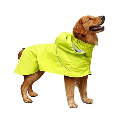 Produktbild: VILLCASE Hochwertiger Regenmantel Für Hunde wasserdichte Verstellbare Nylonjacke Mit Hohem Kragen Regenbekleidung Für Haustiere Xs