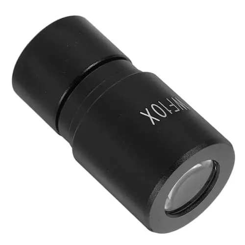 Produktbild: VILLCASE Mikroskopzubehör Industrielle Kamera-Lupenlinse Mikroskopunterstützte Linse Industrielles Kameraobjektiv Stereomikroskopobjektiv Industrielle Kameraobjektivlupe Metall Black