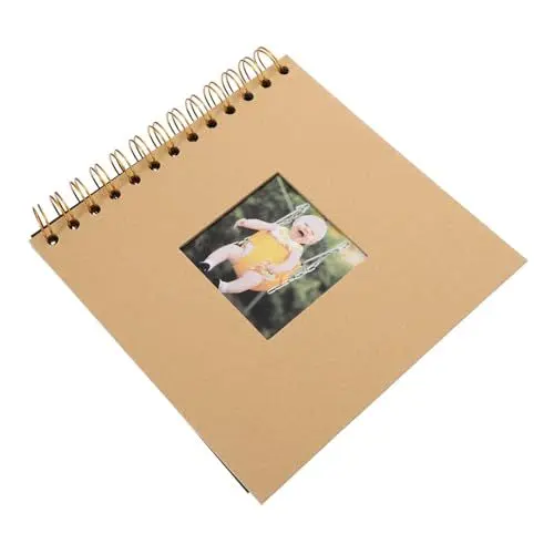Produktbild: VILLCASE Mini-Album Mini-Fotoalbum Fotohalter Abschlussfotoalbum Fotoalbum für Kinderfotos Taschenfotoalbum Hochzeitsfotoalben Hochzeitsalben für Bilder Fotoalbum Papier Khaki