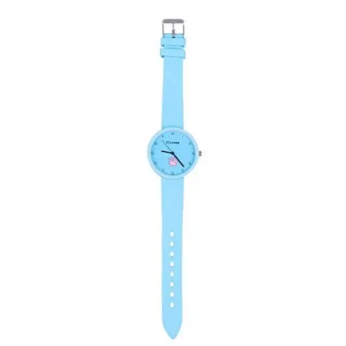 Produktbild: VILLCASE Minimalistische Quarzuhr wasserdichte Uhr Studenten Armbanduhr Modeuhr ohne Verpackungsbox Blau