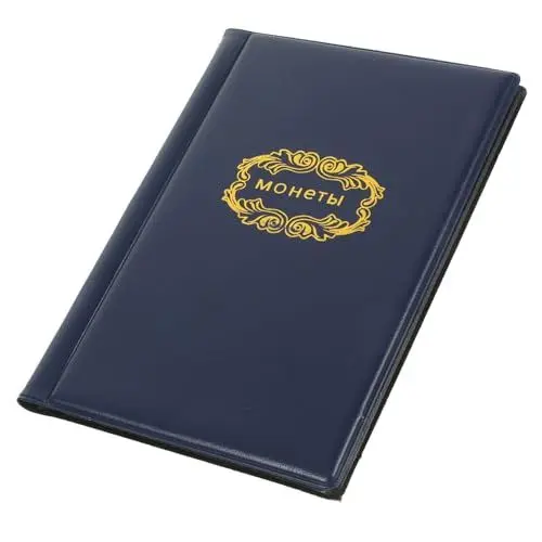 Produktbild: VILLCASE Münzsammlungsbuch Bücher Münzen Buch Zum Sammeln Münzalbum Münzsammelalben Album Zum Münzsammeln Münzsammelorganisatoren Münzhalter Münzorganisator Gedenkmünzen-Aufbewahrungsbuch