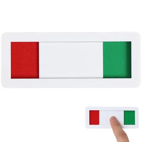 Produktbild: VILLCASE Open Closed Slider PrivatsphäRe Schild - Selbstklebendes Indikatorschild FüR BüRo Und Zuhause - 10 X 4 X0.5 Cm - Besetzt Schild Toilette Mit Schieber FüR Einfache Nutzung