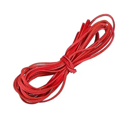 Produktbild: VILLCASE Seil Zur Schmuckherstellung 5 M 3 Mm Lederschnüre Halsketten-Lanyard-seile Flaches Lederband Für Armbänder