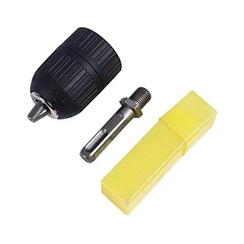 Produktbild: VILLCASE Zubehör Bohrfutterzubehör Bohrmaschinenzubehör Bohrfutter Mit Stangenfutteradapter Bohrmaschinenfutter Schnellspannbohrfutter 1/2-20 Schlüsselloses Bohrfutter Mit Adapter Metall