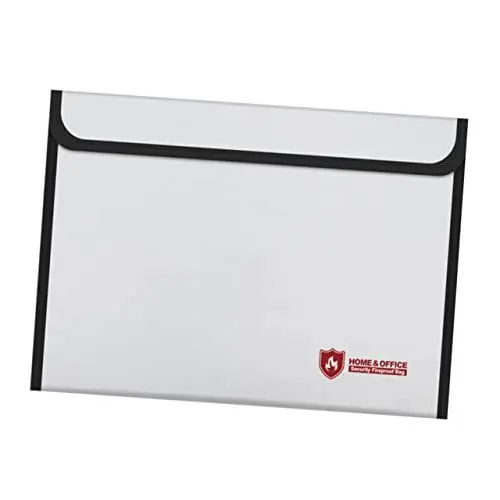 Produktbild: VILLCASE feuerfeste Aktentasche feuerfester Aktenordner Mappen für Brieftaschen feuerfeste Datei dokumenten tasche document bag Dokumententasche Tasche für Sicherheitsdokumente Light Grey