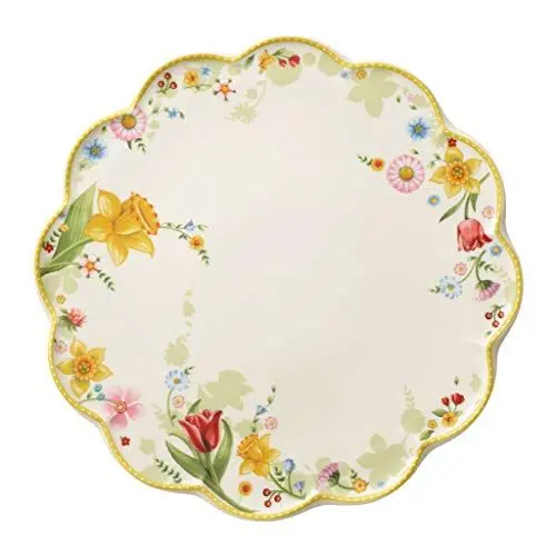 Produktbild: Villeroy & Boch – Spring Awakening Tortenplatte Blumenwiese 33 Cm, Servierplatte Ostern, Kuchenplatte, Oster Deko, Deko Geschenk Ostern, Premium Porzellan
