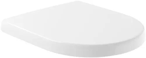 Produktbild: Villeroy & Boch WC-Sitz Architectura - Toilettendeckel Weiß glänzend mit Absenkautomatik - Abnehmbarer, bruchsicherer Toilettensitz aus Duroplast - Klodeckel D-Form - Original Ersatzteil