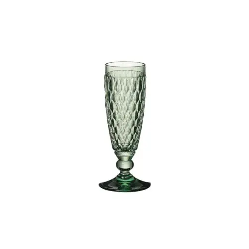 Produktbild: Villeroy & Boch Boston coloured Sektglas Green, Set 4tlg., Kristallglas, 163mm