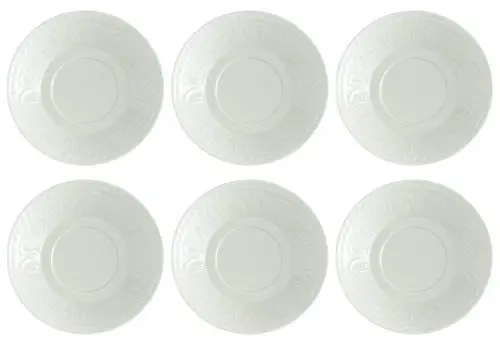 Produktbild: Villeroy & Boch CELLINI Mokka- u Espressountertasse 12cm 6er Set weiß Porzellan