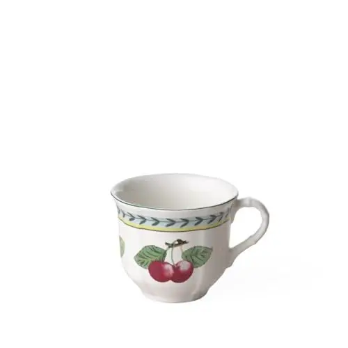 Produktbild: Villeroy & Boch French Garden Fleurence Kaffeetasse, 200 ml, Höhe: 6,8 cm, Premium Porzellan, Weiß/Bunt, 10-2281-1300