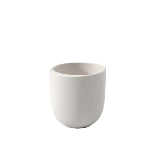 Produktbild: Villeroy & Boch NewMoon Becher ohne Henkel, Moderne Tasse für Tee und Kaffee, Premium Porzellan, Spülmaschinengeeignet, Weiß, 1 Stück (1er Pack)