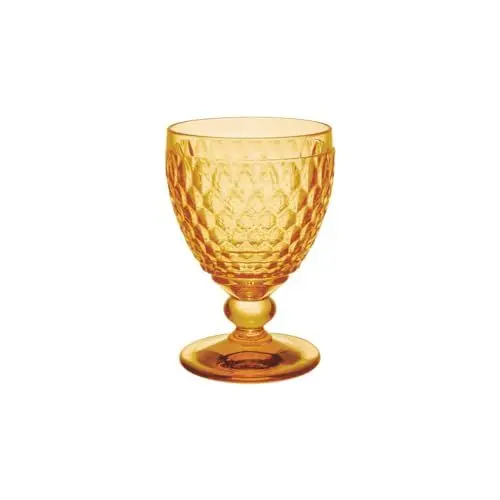 Produktbild: Villeroy & Boch – Boston Saffron Wasserglas, 250 ml, Kristallglas für Softdrinks, spülmaschinengeeignet, gelb