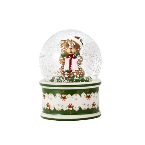 Produktbild: Villeroy & Boch - Christmas Toys - Schneekugel mit Bärenmotiv, Set, Größe 6,5 x 6,5 x 9 cm, Mehrfarbig, Spülmaschinenfest, Mikrowellengeeignet, Weihnachtsdekoration, Porzellan und Glas