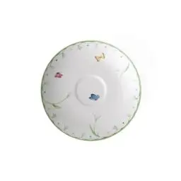 Produktbild: Villeroy & Boch – Colourful Spring Untertasse 14 Cm Weiß/Bunt, Spülmaschinenfest, Mikrowellensicher, Frühling, Ostern Deko, Deko Ostern, Oster Deko, Geschirr, Premium Porzellan