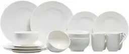 Produktbild: Villeroy & Boch – For Me Starter-Set 16 Teilig Für 4 Personen, Geschirrset Weiß, Kombiservice Weiß, Teller, Tassen, Bowls, Premium Porzellan