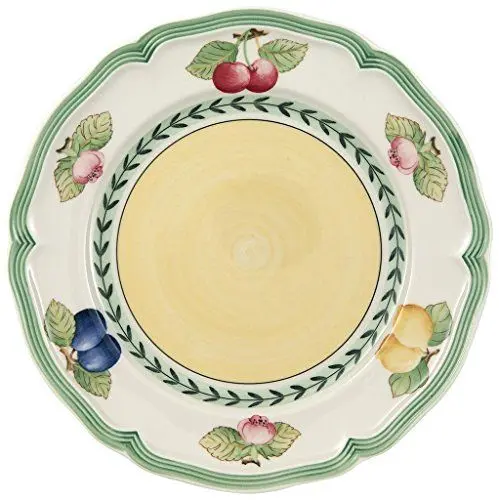 Produktbild: Villeroy & Boch – French Garden Fleurence Frühstücksteller 21 Cm, Spülmaschinenfest, Mikrowellensicher, Runder Teller Keramik, Speiseteller, Essteller, Geschirr, Landhaus-Stil, Premium Porzellan
