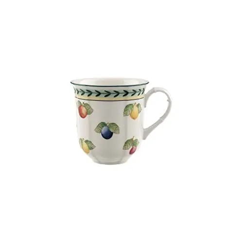 Produktbild: Villeroy & Boch – French Garden Henkelbecher Bunt, Spülmaschinenfest, Mikrowellensicher, Kaffeetasse, Kaffeebecher mit Henkel, Heißgetränkebecher, Premium Porzellan