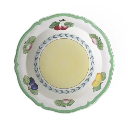 Produktbild: Villeroy & Boch – French Garden Suppenteller Weiß/Bunt, Spülmaschinenfest, Mikrowellensicher, Teller, Speiseteller, Essteller, Suppenschüssel, Premium Porzellan