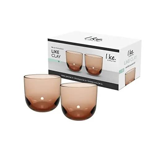 Produktbild: like. by Villeroy & Boch – Like Glass Wasserglas Braun, Spülmaschinenfest, Glas, Trinkgeschirr, Gläser, Kristallglas