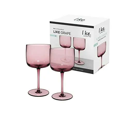 Produktbild: like. by Villeroy & Boch – Like Glass Weinglas Lila, Spülmaschinenfest, Gläser, Weingläser, Trinkgeschirr, Kristallglas