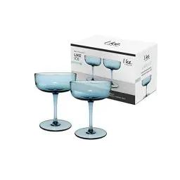 Produktbild: like. by Villeroy & Boch – Like Glass Sekt-/Champagnerschale Blau, Spülmaschinenfest, Sektschale, Trinkgeschirr, Glas, Gläser, Kristallglas