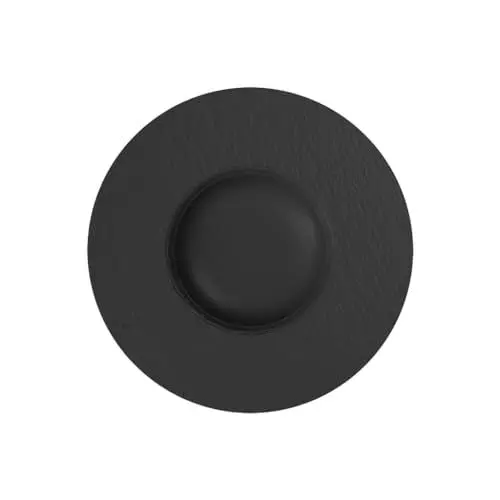 Produktbild: Villeroy & Boch – Manufacture Rock Pastateller 28 Cm, Schiefer Optik, Teller Schwarz, Tief, Für Pasta, Nudelteller, Suppenteller, Speiseteller, Essteller, Geschirr, Keramik, Premium Porzellan