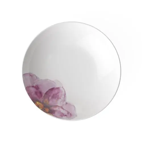 Produktbild: Villeroy & Boch - Rose Garden Suppen-/ Pastateller, 24cm, Premium Porzellan, weiß/rosa, 10-4287-3381