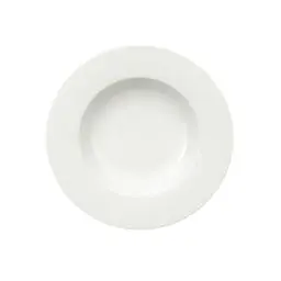Produktbild: Villeroy & Boch - Royal Suppenteller, tiefer Speiseteller aus brilliantem Premium Bone Porzellan, weiß, spülmaschinenfest, 24 cm 1044122700
