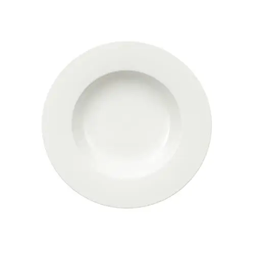 Produktbild: Villeroy & Boch - Royal Suppenteller, tiefer Speiseteller aus brilliantem Premium Bone Porzellan, weiß, spülmaschinenfest, 24 cm 1044122700