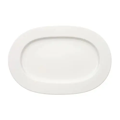 Produktbild: Villeroy & Boch - Royal ovale Platte, große Servierplatte aus hochwertigem Premium Bone Porzellan, spülmaschinengeeignet, 41 cm
