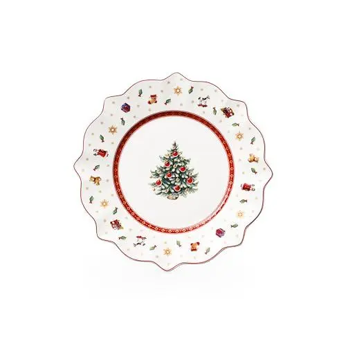 Produktbild: Villeroy & Boch – Toy's Delight Frühstücksteller Weihnachten 24 cm, Mikrowellensicher, Geschirr Weihnachten, Weihnachtsteller, Keksteller, Weihnachtsporzellan, Weihnachtsgeschirr, Premium Porzellan