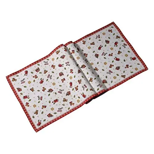 Produktbild: Villeroy & Boch – Toy's Delight Gobelin Tischläufer Weihnachten XL Bunt, Maschinenwaschbar, Tischläufer Weihnachtlich, Tischdecke Weihnachten Läufer, Unterleger Tisch, Baumwolle/Polyester