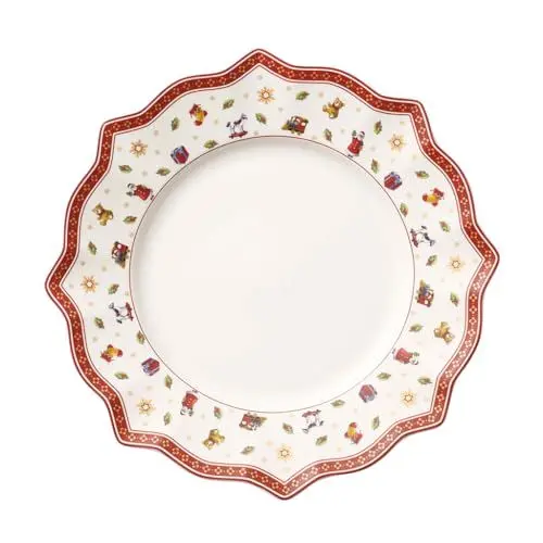 Produktbild: Villeroy & Boch – Toy's Delight Speiseteller 29 Cm, Bunt, Speiseteller Weihnachten, Weihnachten Teller, Weihnachtsgeschirr, Essteller Keramik Weihnachten, Premium Porzellan