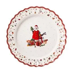 Produktbild: Villeroy & Boch - Toy's Delight Servierplatte, runder Servierteller aus Premium Porzellan, mikrowellensicher, bunt/rot/weiß, 45 cm