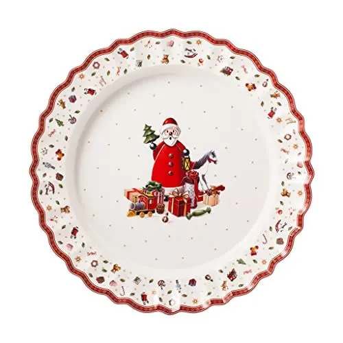 Produktbild: Villeroy & Boch - Toy's Delight Servierplatte, runder Servierteller aus Premium Porzellan, mikrowellensicher, bunt/rot/weiß, 45 cm