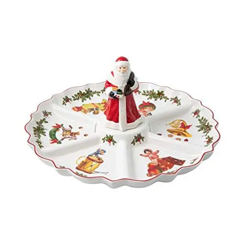 Produktbild: Villeroy & Boch - Toy's Fantasy Kabarett Santa-Figur, Servierteller aus Premium Porzellan, 38 x 38 x 19 cm, rund, bunt