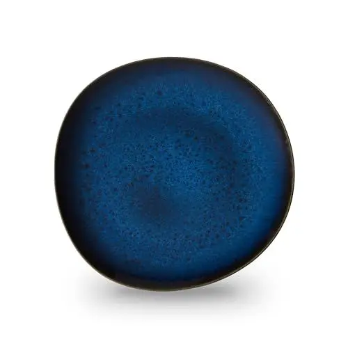 Produktbild: like. by Villeroy & Boch – Lave Bleu Speiseteller Steingut 28cm blau, Spülmaschinenfest, Mikrowellensicher, Geschirr Blau, Blaue Teller, Essteller, Teller Blau, Steingut