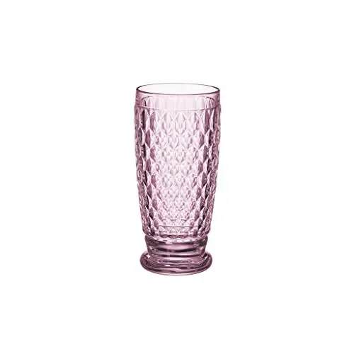 Produktbild: Villeroy und Boch Boston Coloured Longdrinkglas Rose, 400 ml, Kristallglas, Rosa, 1 Stück (1er Pack)