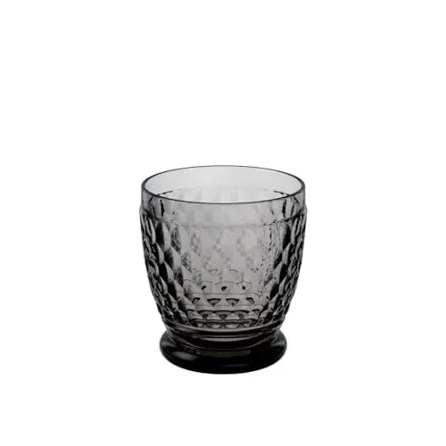Produktbild: Villeroy und Boch Boston Coloured Trinkglas, 330 ml, Kristallglas, Klar/Grau