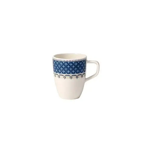 Produktbild: Villeroy und Boch Casale Blu Mokka-/Espressotasse, 100 ml, Premium Porzellan, Weiß/Blau