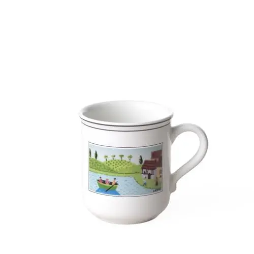 Produktbild: Villeroy und Boch Design Naif Kaffeebecher Kahn, 300 ml, Höhe: 9,1 cm, Premium Porzellan, Bunt