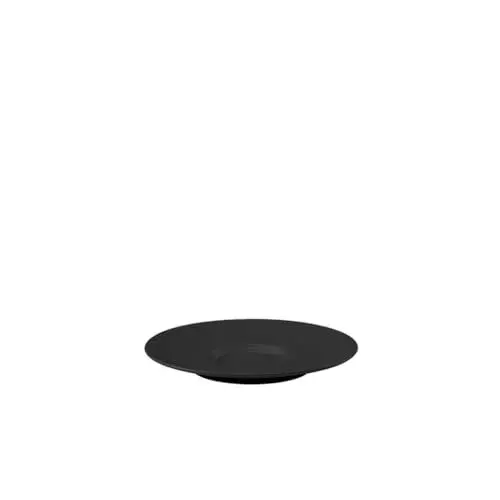 Produktbild: Villeroy und Boch Manufacture Rock Milchkaffee-Untertasse, 17,3 cm, Premium Porzellan, Schwarz