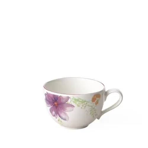 Produktbild: Villeroy und Boch Mariefleur Basic Kaffeetasse, Premium Porzellan, 1 Stück (1er Pack) 250 ml, Höhe: 6 cm