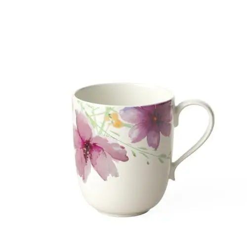 Produktbild: Villeroy & Boch Mariefleur Tea Teetasse, 430 ml, Höhe: 7 cm, Premium Porzellan, Bunt